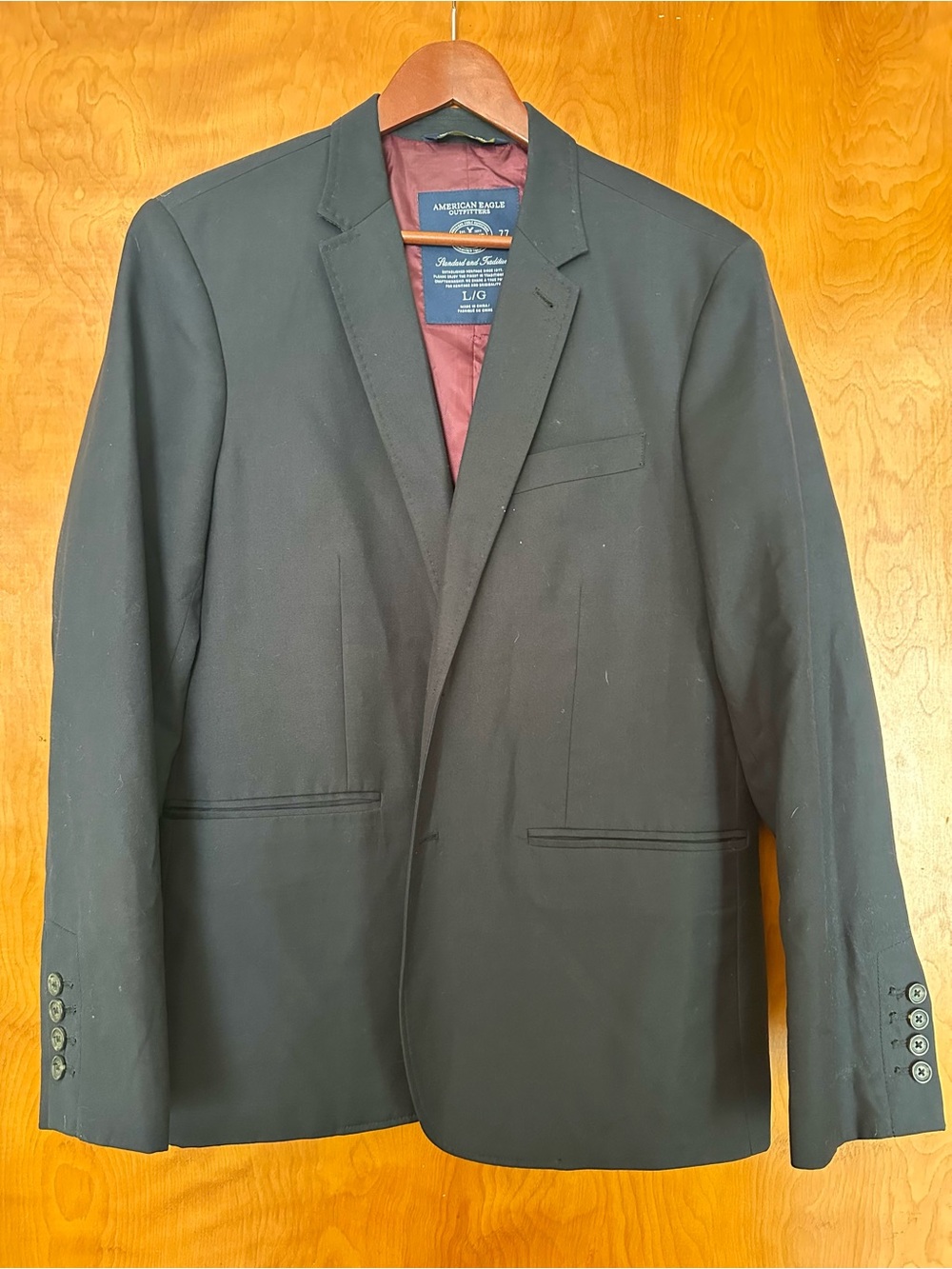 Men’s The Legendary Blazer by American Eagle in Black, Sz L LG